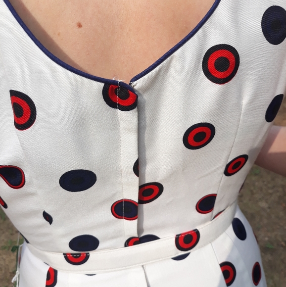 60s Polka-Dot Cocktail Dress - Picture 7 of 11